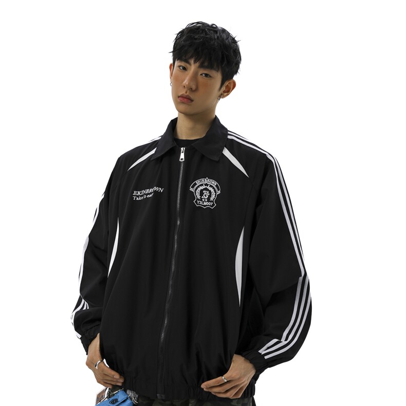 美式学院风刺绣设计大码M-5XL无影墙棒球服夹克男JK78073P79控128，男装夹克，星座227-7