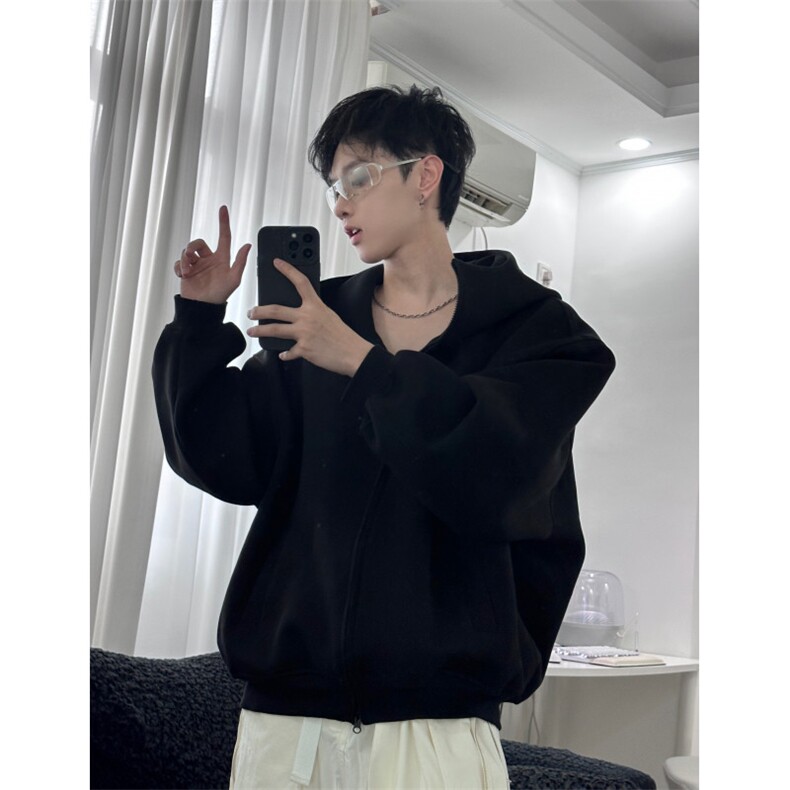 XZ809A/DMWY01/P88/控108/加绒P98/控118空气层重磅连帽开衫卫衣,男装卫衣,星座809A(原222-1)