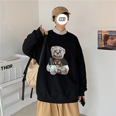 港风中性情侣大码休闲运动套头卫衣男外套7318P25控38，男装卫衣，星座227-7