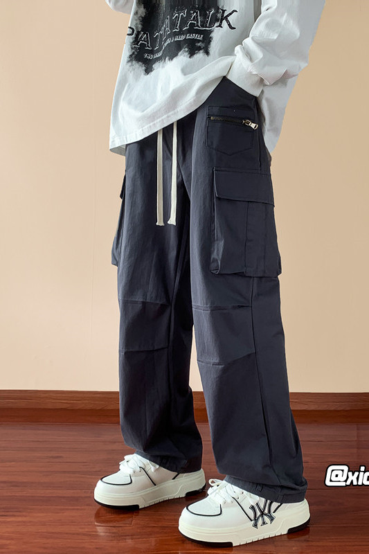 XZ616秋季新款工装裤拉链口袋直筒休闲裤TY932P65控78,男装休闲裤,星座512A（原616）