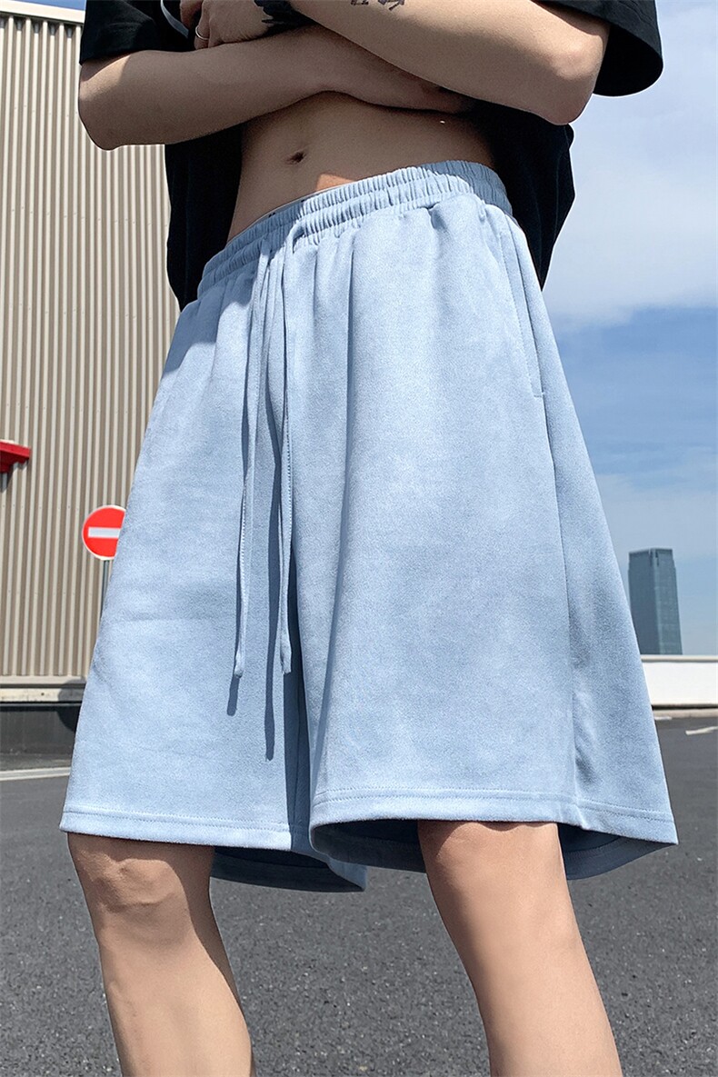8XL-M特大码短裤男美式个性潮麂皮绒运动短裤男五分裤DK1535P25,男装牛仔裤,电商D206-1