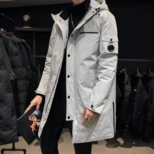 男士潮流羽绒服2020冬季新款中长款加厚外套DS581T，男装羽绒服，电商A102