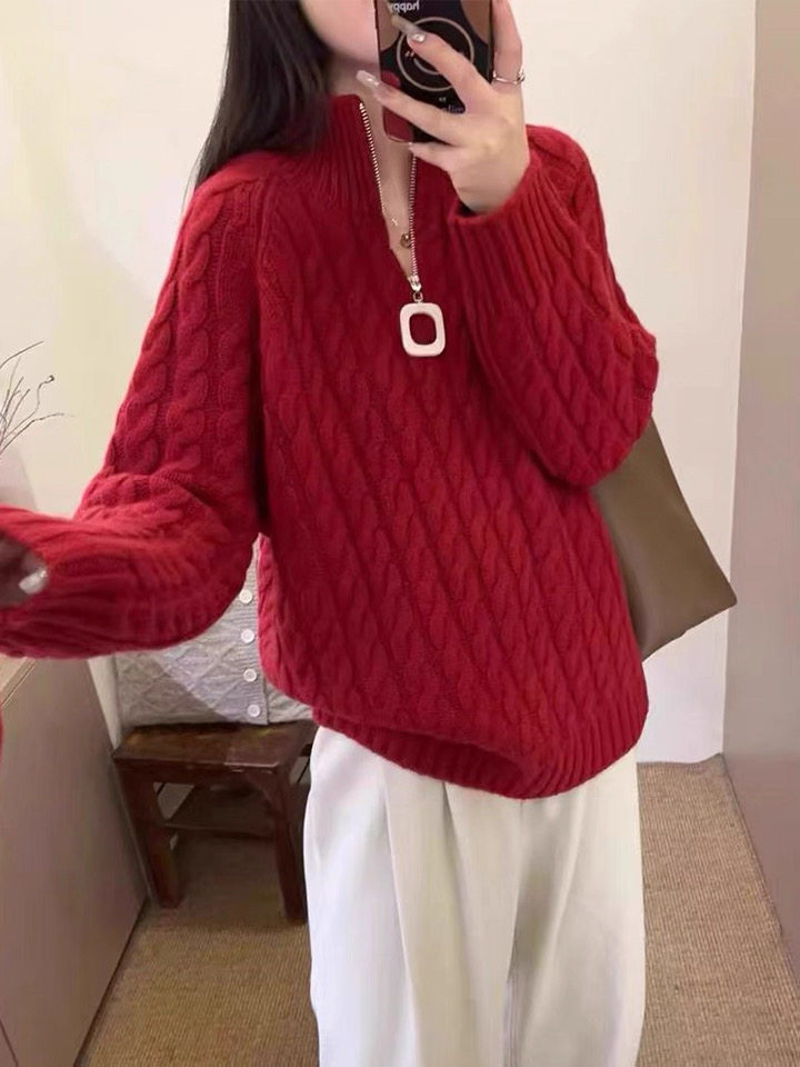 2025年秋季单件时尚百搭休闲羊毛衫，女装羊毛衫，恩泰羊绒