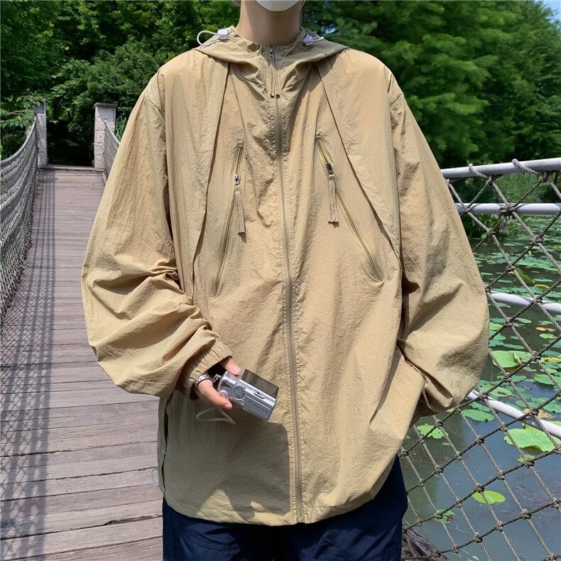 防晒衣男款日系简约休闲防紫外线外套夏季户外运动外套JC17P43,男装夹克,星座1116-2