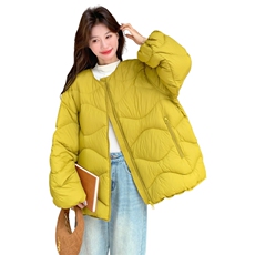 2025年冬季羽绒服短款针织袖90白鸭绒RF2C290-6889#-P385-K548，女装羽绒服，蝶眷