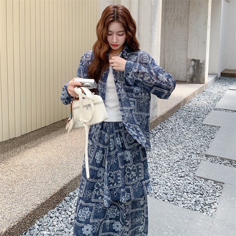瑞2C278-2025秋新款叠穿两件套套装9013-P155-K228,女装套装/套裙,2C278