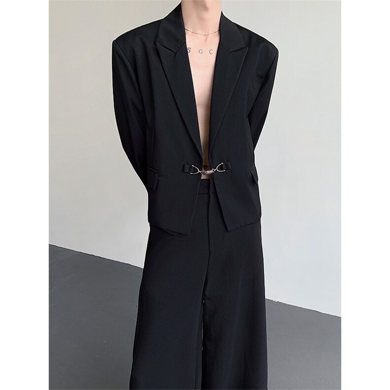 韩系通勤穿搭短款西装外套男士cleanfit痞帅休闲西服XZ12P115,男装西服,星座512-1（原513-3）