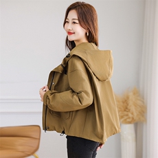 时尚百搭派克棉外套女宽松显瘦短款棉服冬季保暖必备单品，女装棉衣/棉服，曼沙奕珂