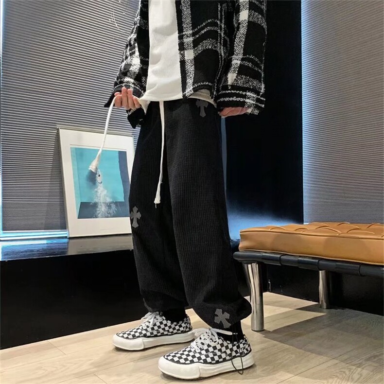 长裤运动裤男冬季加绒加厚休闲裤有弹玉米粒布K7035P45,男装休闲裤,星座1116-2