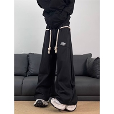 带挂式重磅华棉弯刀阔腿休闲裤ZK0424-特批48，男装休闲裤，星座313A(原308A-2)