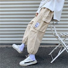 910A-G150秋装街头潮流休闲裤男女情侣束脚九分裤子，男装休闲裤，星座910A