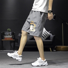 1港风休闲大码M-5XL运动5分裤原宿潮流五分裤男中裤7166P25控38，男装牛仔裤，星座226-2