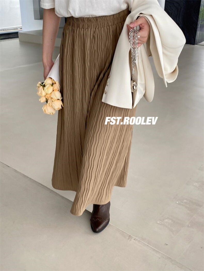 肌理感压褶裙，其它，FST