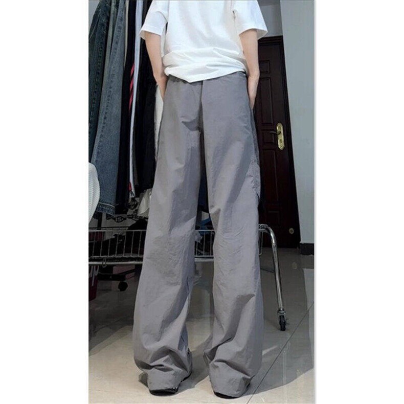 美式复古条纹休闲降落伞兵裤男女宽松运动速干薄工装裤LYK700-P38,男装工装外套,星座1008