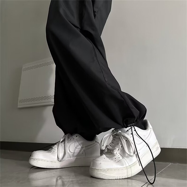 美式辣妹工装裤休闲秋季垂感直筒阔腿束脚拖地长裤k866-P42,男装休闲裤,星座1001-1