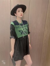 欧版拼接上衣，其它，芭娜美纳