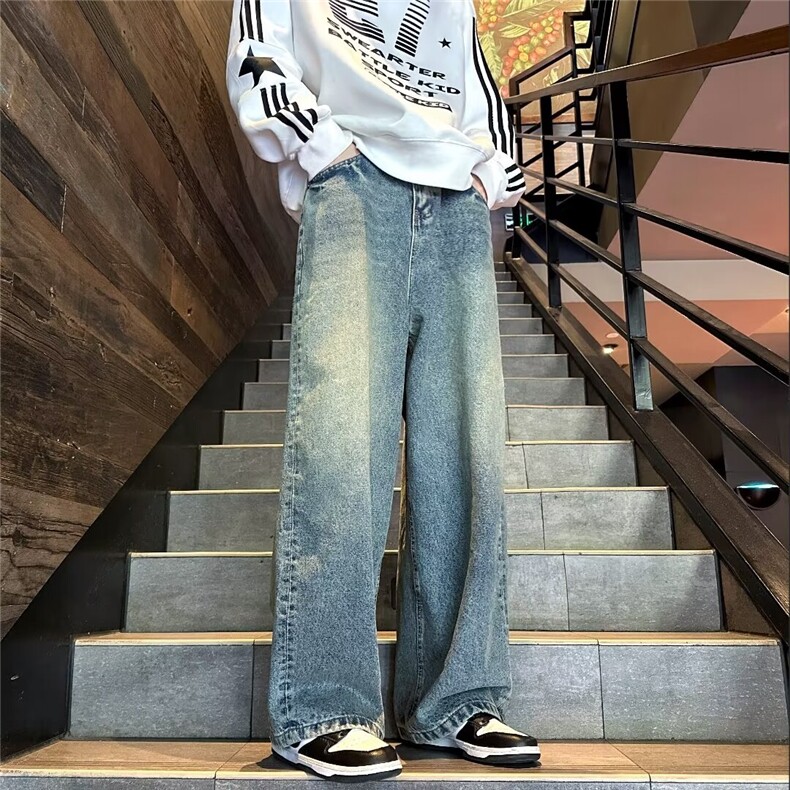 美式牛仔裤男款秋季长裤潮 B9070 P43图片