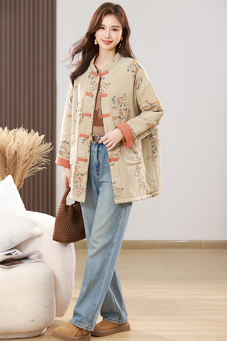 2025冬装新款修身保暖时尚菱形格连帽个性女士棉服外套,女装棉衣/棉服,江忆布依