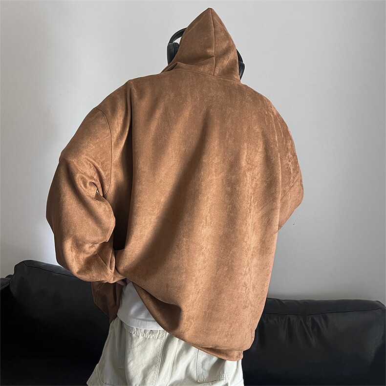 QY5203-TP50控价68秋季新品麂皮绒连帽卫衣港风发泡字母印花上衣,男装卫衣,电商A102-1