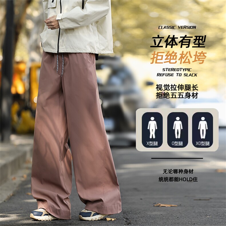 春款美式工装裤男女复古宽松休闲速干裤K0268-P45图片