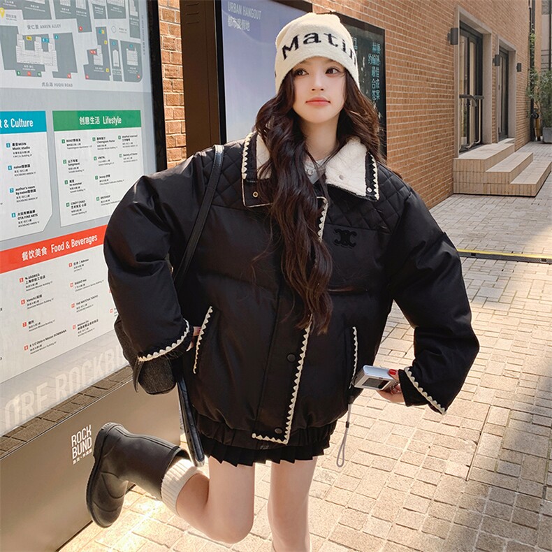 2C1252025新款冬季羊羔毛拼接羽绒服90绒8612-P285K428,女装羽绒服,2C125