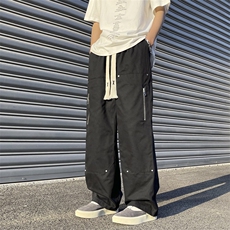 美式复古工装裤男vibe风潮牌高街直筒休闲裤宽松阔腿裤E2308-P40，男装工装外套，星座1008-1