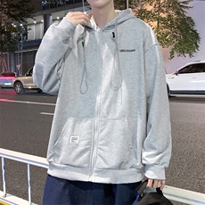 卫衣男港风bf港风开衫休闲外套学生chic连帽运动上衣W2591-P32，男装卫衣，星座512-2