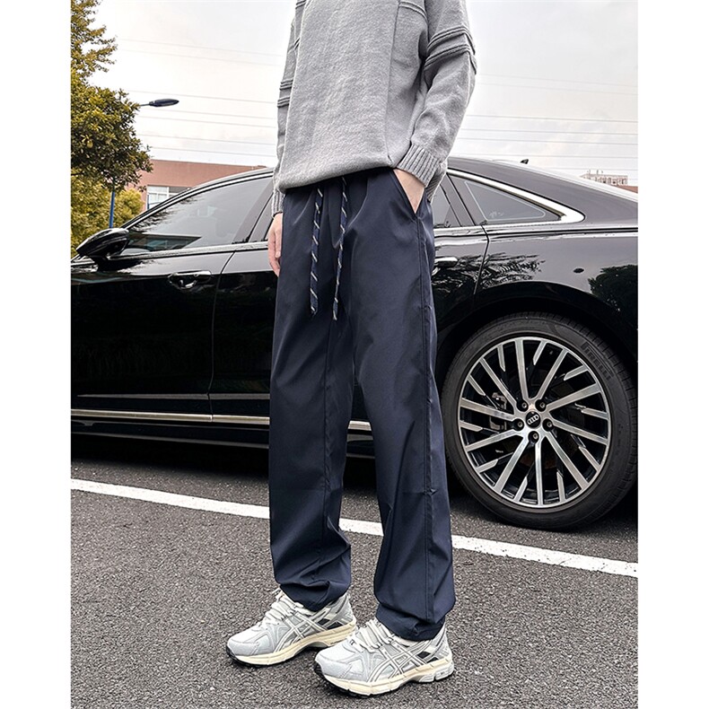 A178-XK60015-P24中厚款秋冬季（抽绳版）高品质抖音小脚裤,男装休闲裤,电商A178