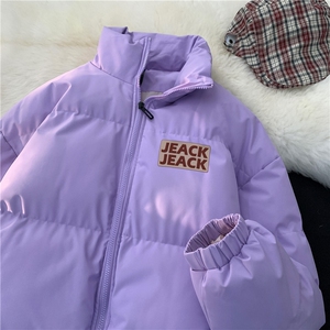 抖音品质潮字母印花美式百搭加厚保暖棉服外套MY23410特批70控118图片
