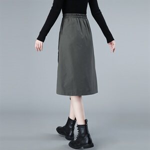 2021春秋款新品纯棉休闲半身裙300款图片