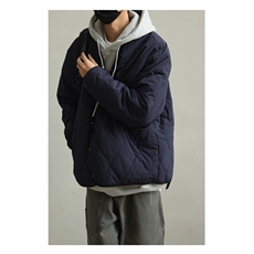 日系复古纯色廓形棉服外套男女冬季新款潮牌情侣棉衣夹克，男装夹克，星座506A