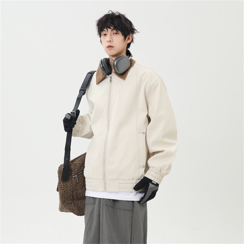 2025春休闲痞帅工装翻领夹克潮流外套得物二开XZ301b-2-JK2585P78,男装夹克,星座301B-2（原A443-1）