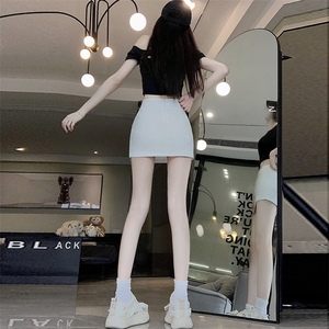 美式高腰半身裙女2024夏季设计显瘦包臀裙小个子a字辣妹短裙图片