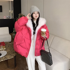 现货！高品质！上了就卖！真狐狸毛90鹅绒2C212-G13-P550-K668，女装羽绒服，2C212