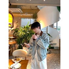 工装牛仔夹克拼接灯芯绒领JK0123-P78，男装夹克，星座313A(原308A-2)