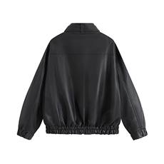 秋新品跨境男装PU皮夹克男士潮流修身机车服皮衣男潮流2307-P95，男装夹克，星座1407