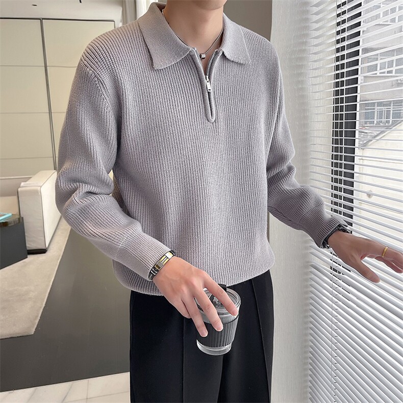 轻熟风~2025秋季新款针织毛线套头夹克外套M017/P85,男装夹克,电商B331