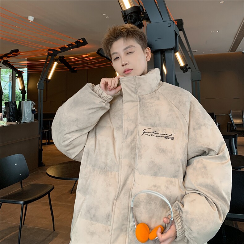 特p100控158冬装美式立领机车皮棉服PU情侣棉衣面包服外套男MY248图片