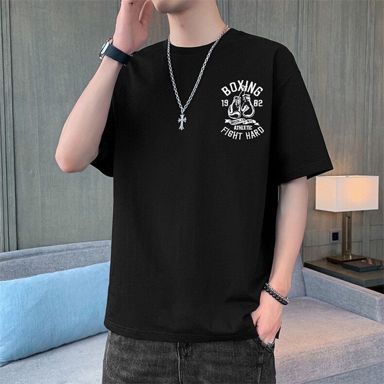 71802-P50短袖t恤男士潮牌夏季ins港风潮流夏装宽松百搭半袖,男装T恤,电商D310B