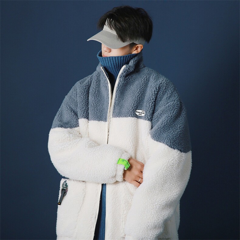 秋冬新款羊羔毛绒外套男韩版潮牌棉服宽松百搭夹克棉衣MY208-P80,男装夹克,星座1008-2