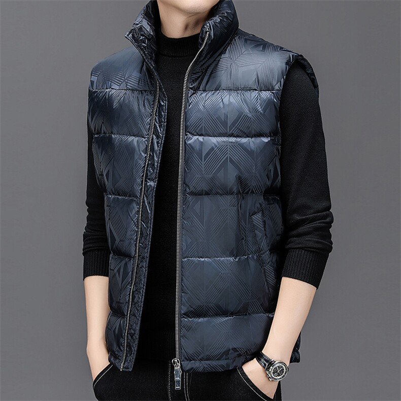 2024年新款男士羽绒服马甲P210，男装羽绒服，电商D223-1