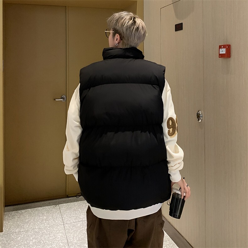 M36-P52美式立领宽松型潮牌马甲棉衣,男装棉衣,星座1501-1