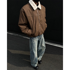 W8217P130控178高品质扎染皮毛棉服，男装棉衣，电商B205