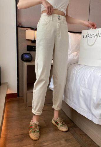 白色米色老爹裤，女装，可家 cutiesister