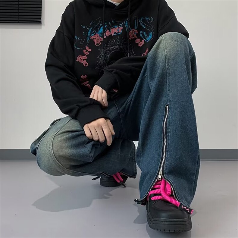 美式牛仔裤男款秋季长裤潮N1523P55,男装牛仔裤,星座1116-2
