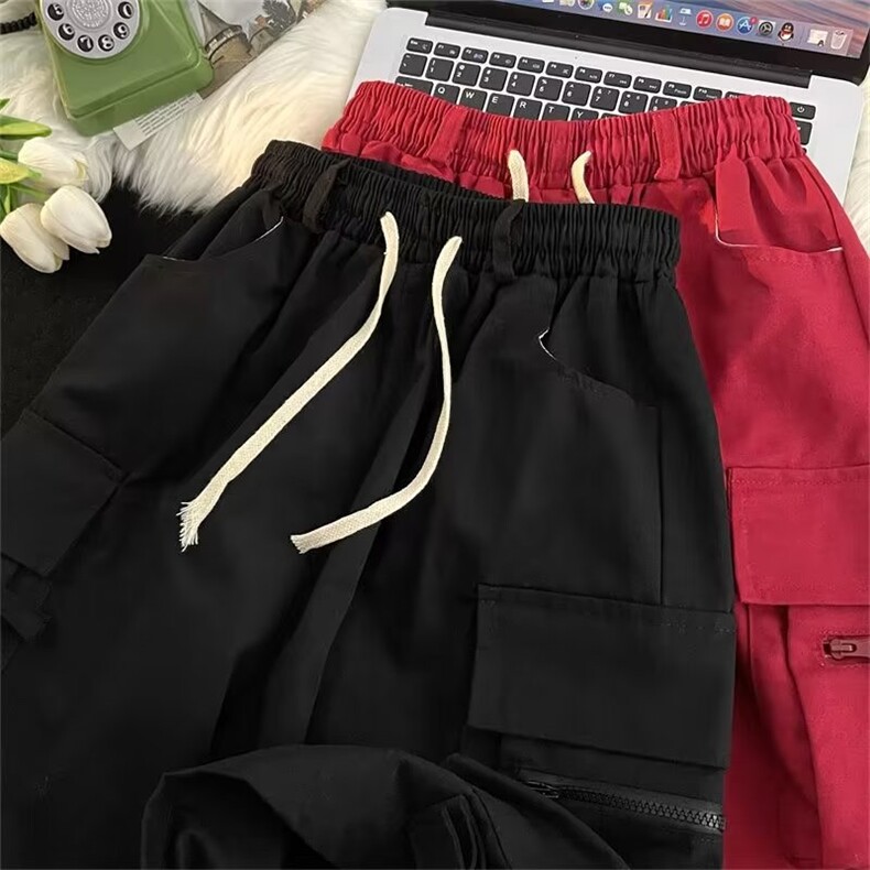 机能多口袋工装短裤夏季美式高街痞帅宽松潮牌五分裤DK01040-P38,男装休闲裤,星座308B-1
