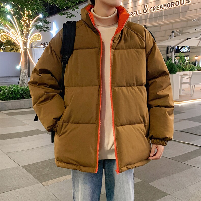 棉服男女款冬季加厚情侣面包服棉袄宽松保暖棉衣外套MY123,男装棉衣,星座310B-1