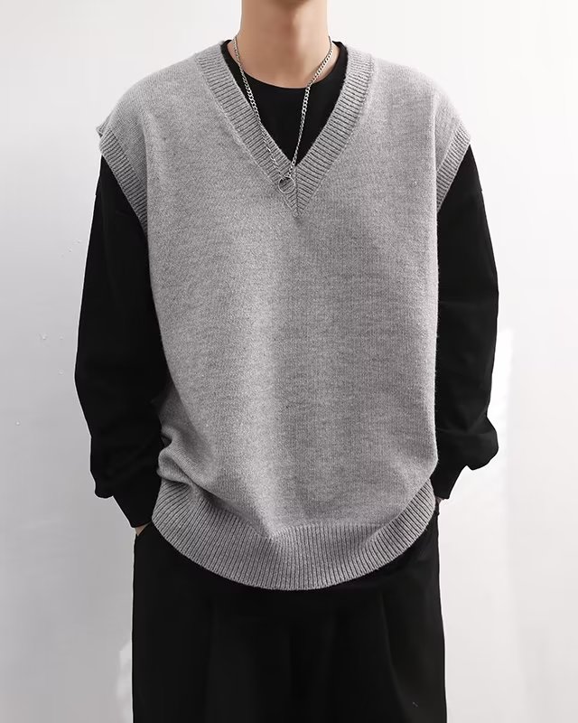 美式慵懒风马甲针织衫M2302P40,男装针织衫/毛衣,星座1116-2