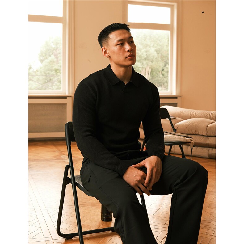 网图大货翻领毛衣老钱风套头针织衫秋季外套冬装打底衫S531-特58,男装T恤,电商A233-1