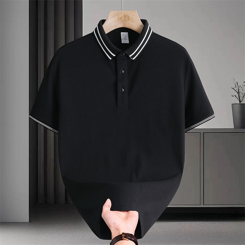 夏季新款高品质休闲POLO衫翻领百搭简约短袖T恤上衣男2539，男装T恤，电商B226-2（原B217-2）